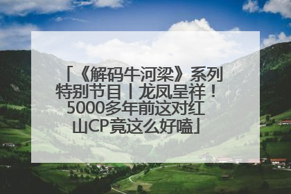《解码牛河梁》系列特别节目丨龙凤呈祥！5000多年前这对红山CP竟这么好嗑