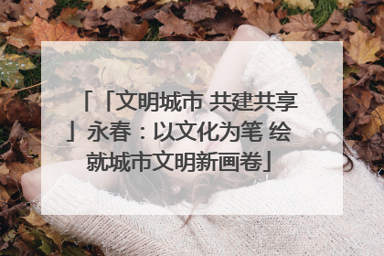 「文明城市 共建共享」永春：以文化为笔 绘就城市文明新画卷