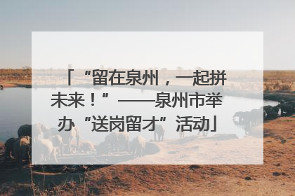 “留在泉州，一起拼未来！”——泉州市举办“送岗留才”活动