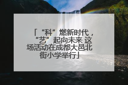“科”燃新时代，“艺”起向未来 这场活动在成都大邑北街小学举行