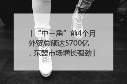 “中三角”前4个月外贸总额达5700亿，东盟市场增长强劲