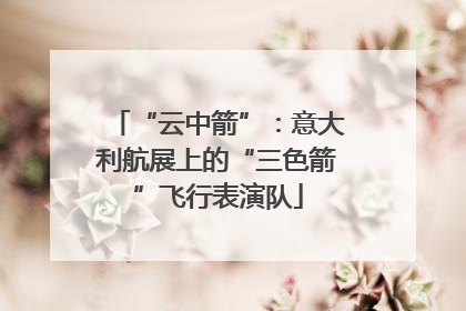 “云中箭”：意大利航展上的“三色箭”飞行表演队