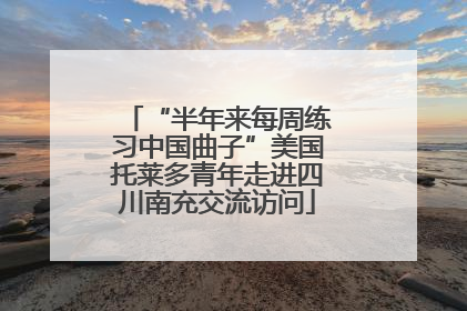 “半年来每周练习中国曲子”美国托莱多青年走进四川南充交流访问