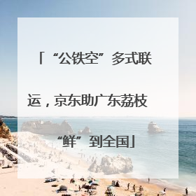“公铁空”多式联运，京东助广东荔枝“鲜”到全国