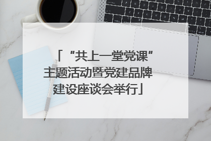 “共上一堂党课”主题活动暨党建品牌建设座谈会举行