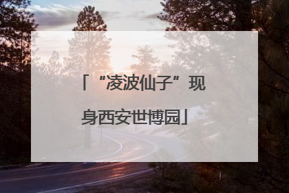 “凌波仙子”现身西安世博园