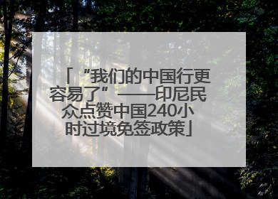 “我们的中国行更容易了”——印尼民众点赞中国240小时过境免签政策