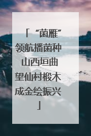 “菌雁”领航播菌种 山西垣曲望仙村椴木成金绘振兴