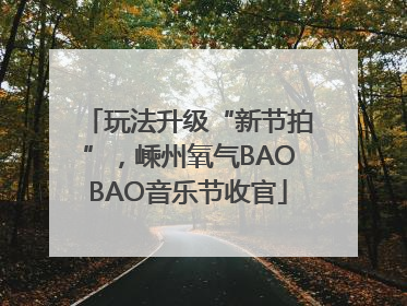 玩法升级“新节拍”，嵊州氧气BAOBAO音乐节收官