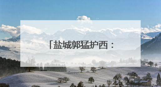 盐城郭猛护西：打造宜居宜业水乡田园新美景