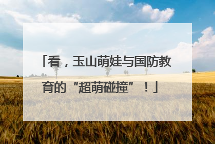 看，玉山萌娃与国防教育的“超萌碰撞”！
