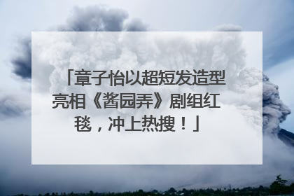 章子怡以超短发造型亮相《酱园弄》剧组红毯，冲上热搜！