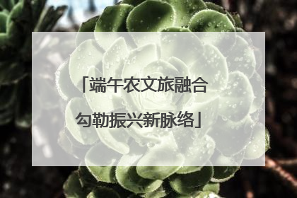 端午农文旅融合 勾勒振兴新脉络