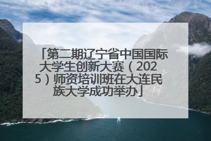 第二期辽宁省中国国际大学生创新大赛（2025）师资培训班在大连民族大学成功举办