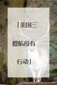 美国三艘航母有行动