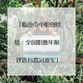 临汾市中职创佳绩：全国职教年报评选包揽冠亚军