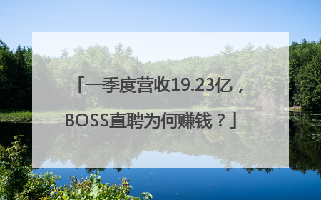 一季度营收19.23亿，BOSS直聘为何赚钱？