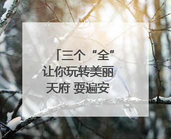 三个“全”让你玩转美丽天府 耍遍安逸四川｜新闻发布最前线