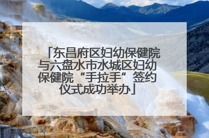 东昌府区妇幼保健院与六盘水市水城区妇幼保健院“手拉手”签约仪式成功举办