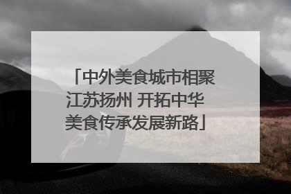 中外美食城市相聚江苏扬州 开拓中华美食传承发展新路