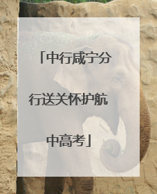 中行咸宁分行送关怀护航中高考