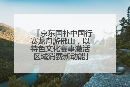 京东国补中国行赛龙舟游佛山，以特色文化赛事激活区域消费新动能