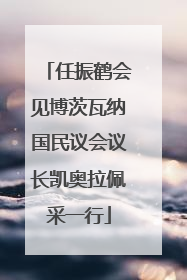 任振鹤会见博茨瓦纳国民议会议长凯奥拉佩采一行