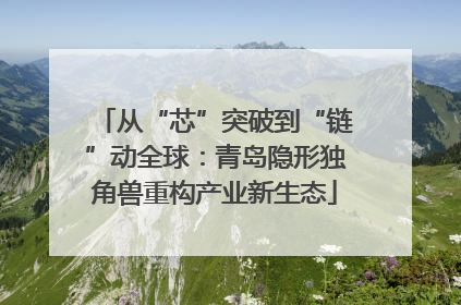 从“芯”突破到“链”动全球：青岛隐形独角兽重构产业新生态