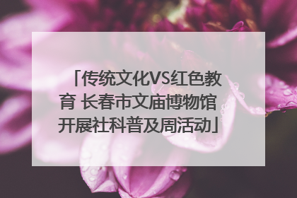 传统文化VS红色教育 长春市文庙博物馆开展社科普及周活动