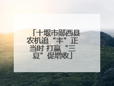 十堰市郧西县农机追“丰”正当时 打赢“三夏”促增收
