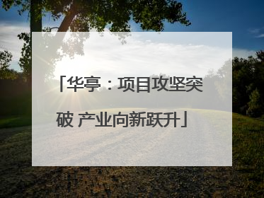华亭：项目攻坚突破 产业向新跃升