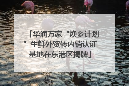 华润万家“焕乡计划”生鲜外贸转内销认证基地在东港区揭牌