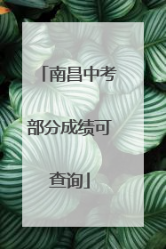 南昌中考部分成绩可查询