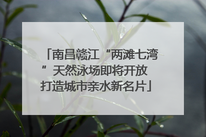 南昌赣江“两滩七湾”天然泳场即将开放 打造城市亲水新名片