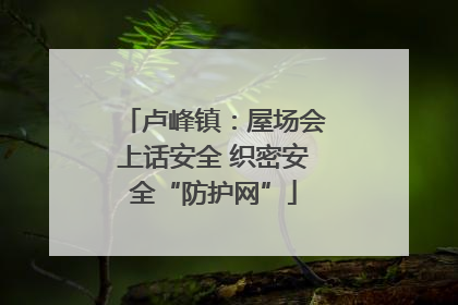 卢峰镇：屋场会上话安全 织密安全“防护网”