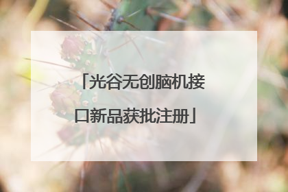 光谷无创脑机接口新品获批注册