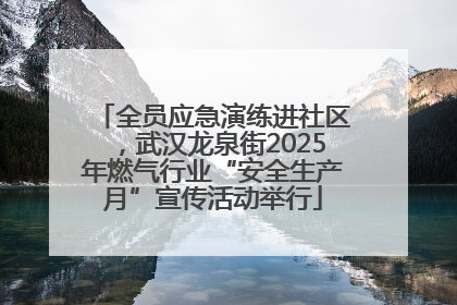 全员应急演练进社区，武汉龙泉街2025年燃气行业“安全生产月”宣传活动举行