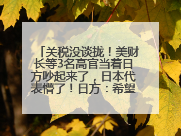 关税没谈拢！美财长等3名高官当着日方吵起来了，日本代表懵了！日方：希望实现石破茂与特朗普的会晤