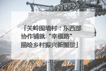 关岭围墙村：东西部协作铺就“幸福路” 描绘乡村振兴新图景