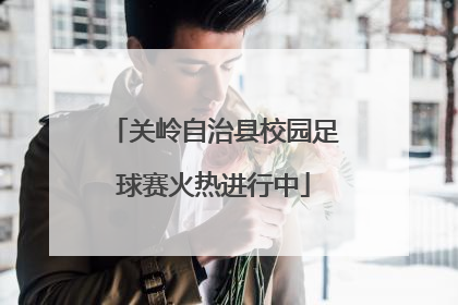 关岭自治县校园足球赛火热进行中