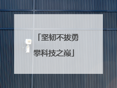 坚韧不拔勇攀科技之巅