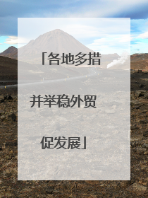 各地多措并举稳外贸促发展
