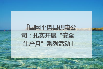 国网平舆县供电公司：扎实开展“安全生产月”系列活动