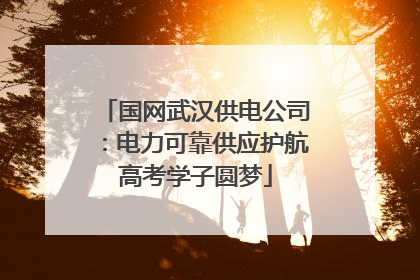国网武汉供电公司：电力可靠供应护航高考学子圆梦