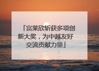 富莱欣斩获多项创新大奖，为中越友好交流贡献力量