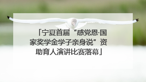 宁夏首届“感党恩·国家奖学金学子亲身说”资助育人演讲比赛落幕