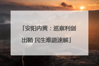 安阳内黄：巡察利剑出鞘 民生难题速解