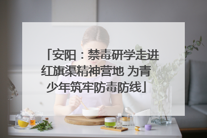 安阳：禁毒研学走进红旗渠精神营地 为青少年筑牢防毒防线