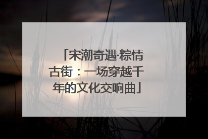 宋潮奇遇·粽情古街：一场穿越千年的文化交响曲