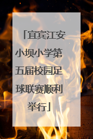 宜宾江安小坝小学第五届校园足球联赛顺利举行